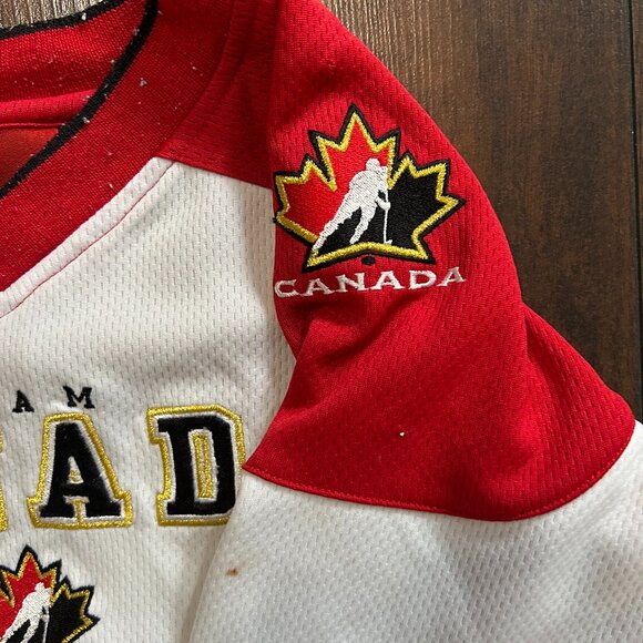 Vintage 90s Nike embroidery Team Canada hockey Jersey-kids - Picture 4 of 8